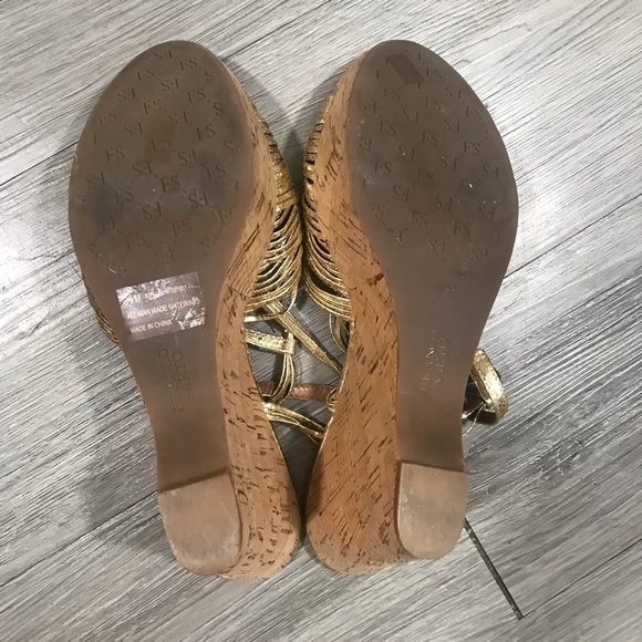 Franco Sarto Womens Ankle Strap Wedge Sandals - Picture 7 of 8